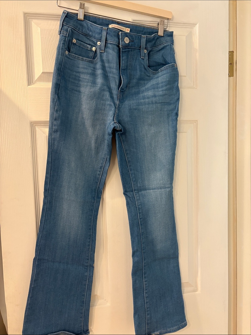 Women's Light Blue Flared Jeans